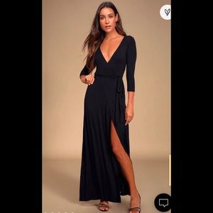 LuLu’s Garden District Maxi Dress in Blue NWOT